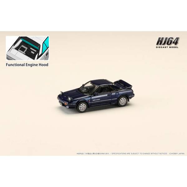 HJ641056BBL HJ64 1/64 Toyota MR2 1600G-LIMITED SUPER CHARGER 1986  ブルーマイカ