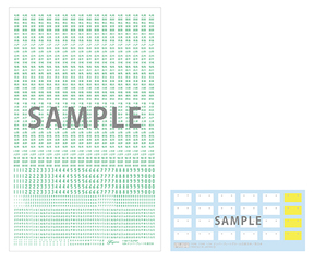 SP ナンバープレートデカール 東日本