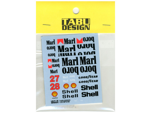 TABU-20002D 1/20 MP4/5B オプションデカール(T社対応)