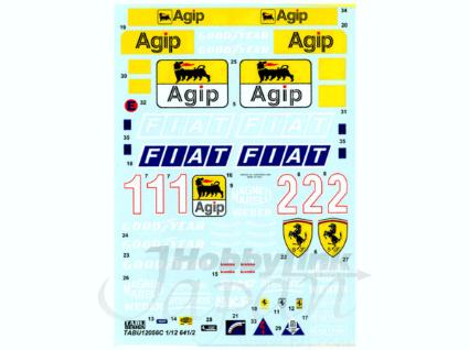 TABU-12056 1/12 641/2T Corresponding Full sponsor decal 1990