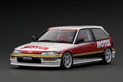 IG3123 IGモデル 1/18 Honda CIVIC (EF9) SiR White/Red