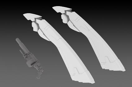 PP118 1/35 POWER DoLLS2 パワーローダー X-4+(PD-802) 装甲歩兵用 武装セット1 エンジェルウイング&M51グレネード