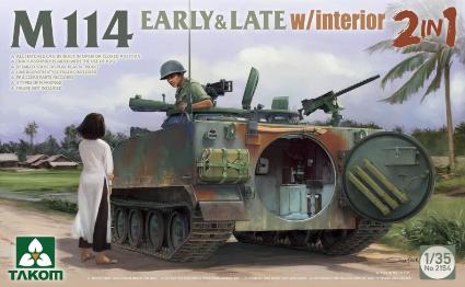 TKO2154 タコム 1/35 M114 装甲偵察車 初期/後期型w/インテリア 2 in 1