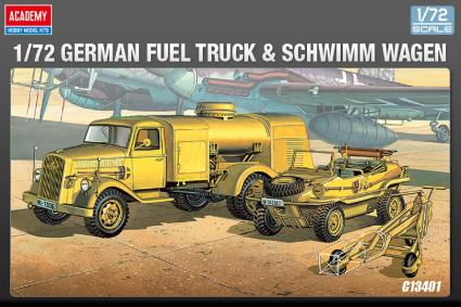 13401 アカデミー 1/72 ドイツ軍 燃料トラック&シュヴィムワーゲン