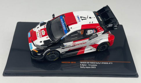 RAM24SP-001A IXO x KBモデル 1/43 トヨタ GR ヤリスRally1 2023年ラリージャパン #17 S.Ogier