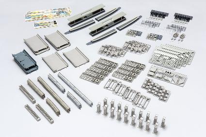 91043 高架複線階層駅セット(レールパターンHB-B)