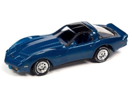 JLSP338B JOHNNY LIGHTNING 1/64 1982 シェビー コルベット スティングレー ブライトブルー