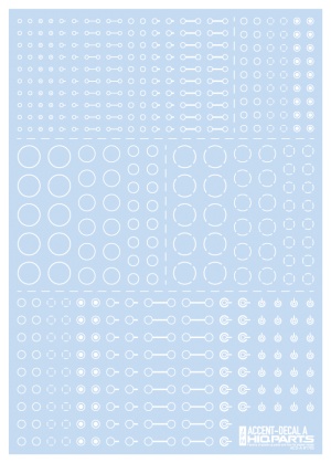 ACD-A-WH アクセントデカールA(1枚入) ホワイト