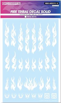 FTSL-WHI ファイアトライバルデカール ソリッド ホワイト(1枚入)