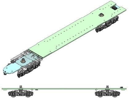 1/80 18m級先頭車セット用T車ユニット (2輌分入)